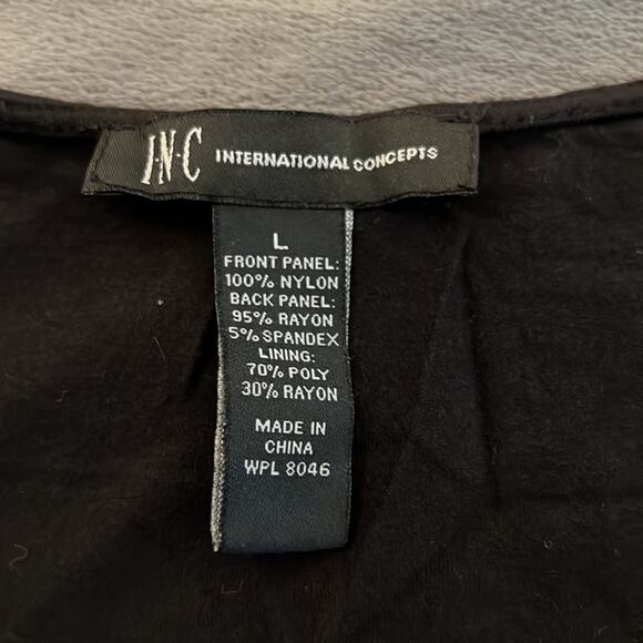 INC International Concepts Size L Sequin Front Tank Top Woman Fancy Shimmery - Picture 5 of 8